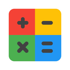 Obraz premium calculator flat icon