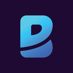 alphabet letter b logo design