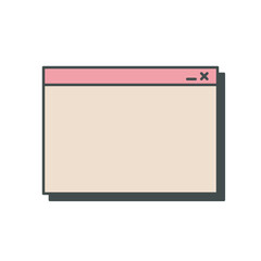 Fototapeta premium UI Window Text Box