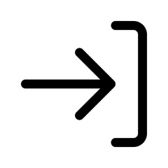login glyph icon