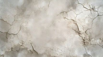 Obraz premium Cracked Concrete Wall Texture with Light Gray and Brown Tones