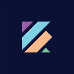 arrow sign icon b logo design