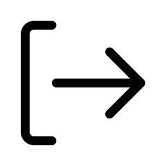 logout glyph icon