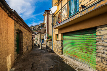 sightseeing during a visit to the village of Castelmezzano, Potenza