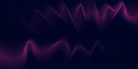 Dark abstract background with glowing circles. Swirl circular lines element. Shiny lines. Futuristic technology concept