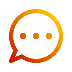 chat bubble gradient icon