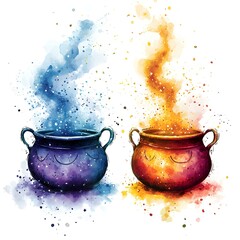 Whimsical Isolated Illustration, a playful design featuring vibrant colors and imaginative shapes on a clean white backdrop, perfect for creative projects.