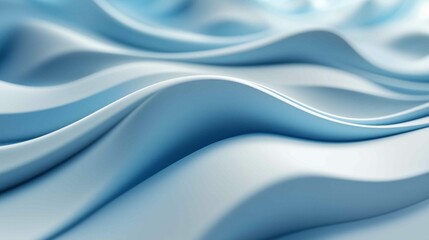 Obraz premium Abstract background made of Blue and Green 3D Undulating lines. Multicolored 3D Render with copy-space. 