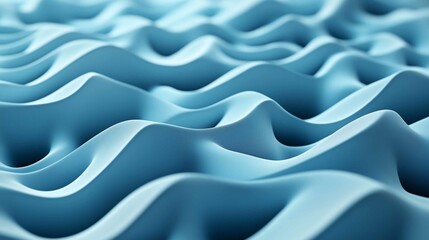 Obraz premium Abstract background made of Blue and Green 3D Undulating lines. Multicolored 3D Render with copy-space. 