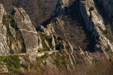 sightseeing during a visit to the village of Castelmezzano, Potenza