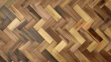 Premium oiled oak parquet with nice texture simple beauty of wood project management premium interiors made in Germany good quality carpentry and craftsmanship : Generative AI

