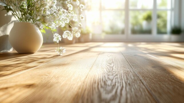 Premium oiled oak parquet with nice texture simple beauty of wood project management premium interiors made in Germany good quality carpentry and craftsmanship : Generative AI

