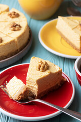 appetizing pumpkin cheesecake