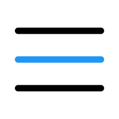 Obraz premium open menu line color icon