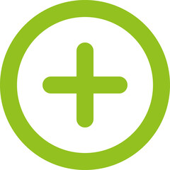 Obraz premium Add Plus Circle Icon Logo Design