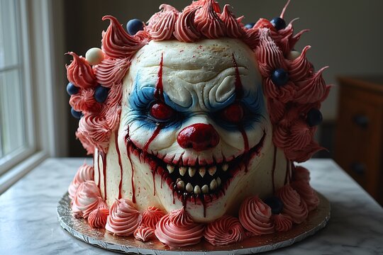 Scary Clown Cake for Unforgettable Parties