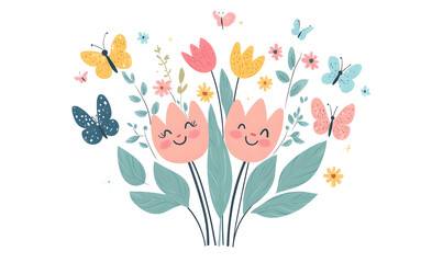 Dreamlike Landscapes and Mystical Gardens with Vibrant Flowers and Glowing Nature