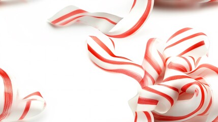 Obraz premium Whimsical Red and White Candy Cane Stripes