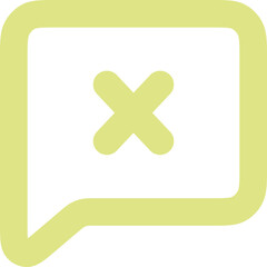 Obraz premium Chat Close Icon Logo Design