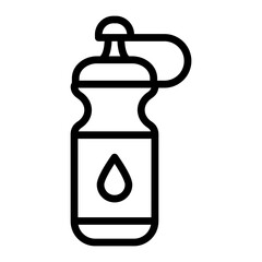 Bottle Vector Line Icon Design