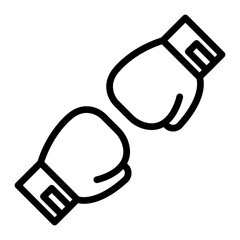 Boxing Vector Line Icon Design