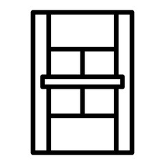 Court Vector Line Icon Design