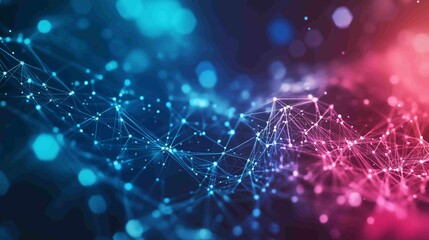 Digital background perfect for tech processes, neural networks, artificial intelligence, data transfer and security, digital storage, multimedia presentations, scientific studies, education, etc.
