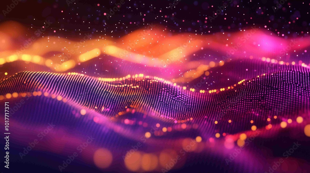 Wall mural digital abstract background. can be used in the description of network abilities, technological proc
