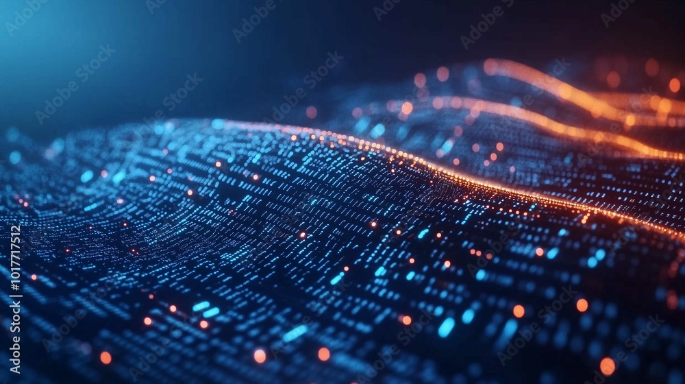 Wall mural digital abstract background. can be used in the description of network abilities, technological proc