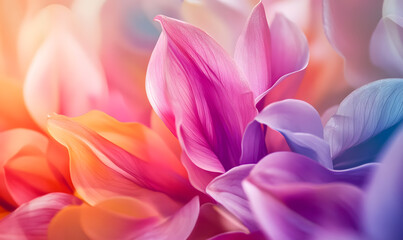 Fototapeta premium Dreamlike Landscapes and Mystical Gardens with Vibrant Flowers and Glowing Nature