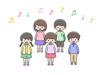 合唱する子どもたち