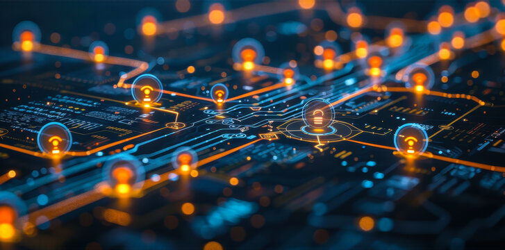 Digital Transformation Roadmap with Key Milestones and Objectives, Integrating Technology into Business Models, Strategy Concept
