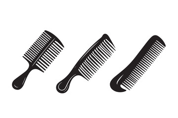 Hair Comb Silhouette Illustration