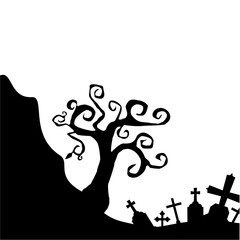 Halloween Graveyard Corner