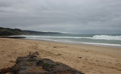 Beach scene, Apollo Bay, Victoria, Australia.