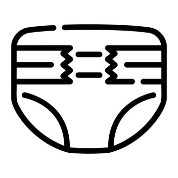 recommend clip art: diaper Line Icon