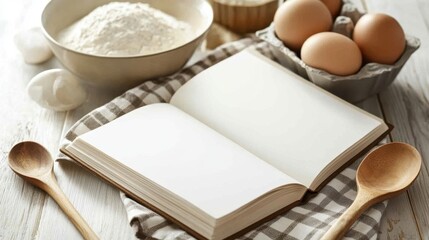 The Open Cookbook on Table