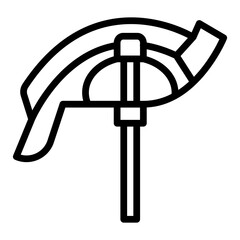 Conduit Bender Vector Line Icon Design