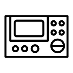 Insulation Tester Vector Line Icon Design