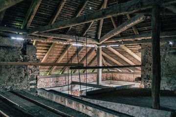 The renaissance medieval Ringov manor house in Pečovská Nová Ves, Slovakia