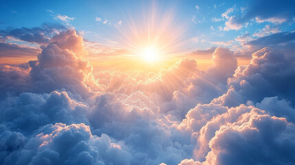 Tranquil Sky with Breathtaking Clouds at Sunrise