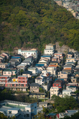 Obraz premium Scenic View of Houses in Kobe, Japan