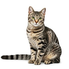 british cat isolated on white