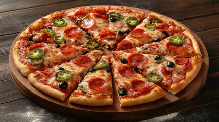 The Delicious Pepperoni and Olives