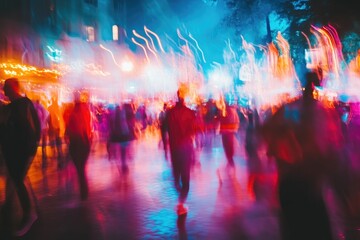 Festival Night Life: Dancing in Motion