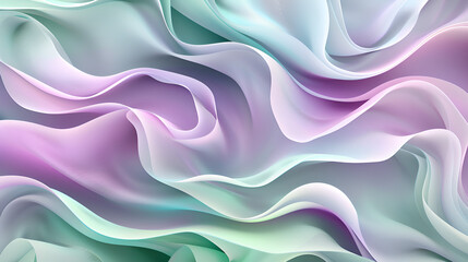 Obraz premium Soft purple waves on a satin background create an elegant, flowing design reminiscent of liquid silk