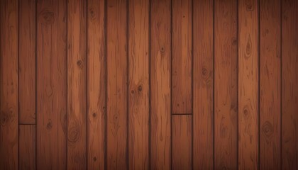 Naklejka premium Wooden planks with a warm, rustic brown color and visible wood grain texture