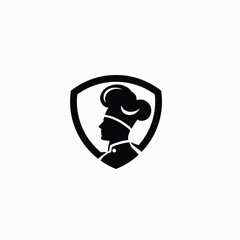 chef logo design vector template illustration