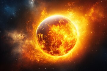 Radiant Cataclysm: The Sun's Blazing Fury Towards Earth