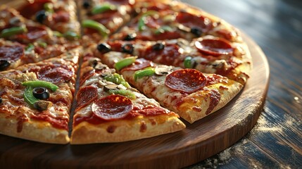 The Delicious Pepperoni Pizza